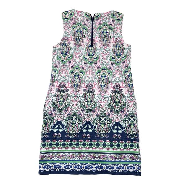 Artisan NY Dress Size 4 Multicolor Paisley Floral Sleeveless Shift Prep Cocktail - Picture 2 of 8